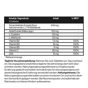 Scandinavian Biolabs Hair Nutrient Tablets 60 Stück 6 Scandinavian Biolabs Hair Nutrient Tablets 60 Stück – Bild 4