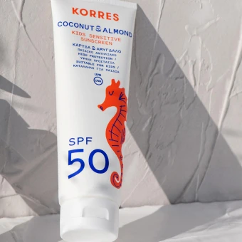 KORRES Coconut & Almond Kids Sensititve Sunscreen SPF 50 250 Ml 4 KORRES Coconut & Almond Kids Sensititve Sunscreen SPF 50 250 Ml – Bild 2