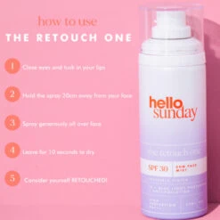 Hello Sunday The Retouch One Face Mist SPF 30 75 Ml -Kosmetikgeschäft 2564734 hello sunday the retouch one Face mist SPF 30 75 ml.71f399dd