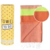 TOWEL TO GO Neon Hammam Towel Red/Pink, With Recycled Gift Box -Kosmetikgeschäft Pink with Recycled Gift Box.4e6c4538